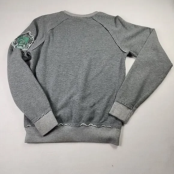 Slytherin Wizarding World of Harry Potter Sweatshirt Patch Universal Gray Small - Picture 8 of 11